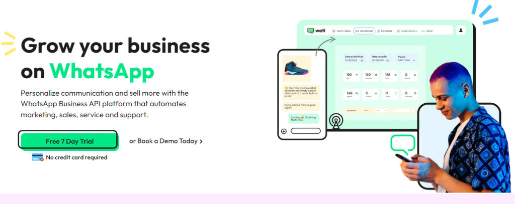 Wati's WhatsApp Business API- Website Page