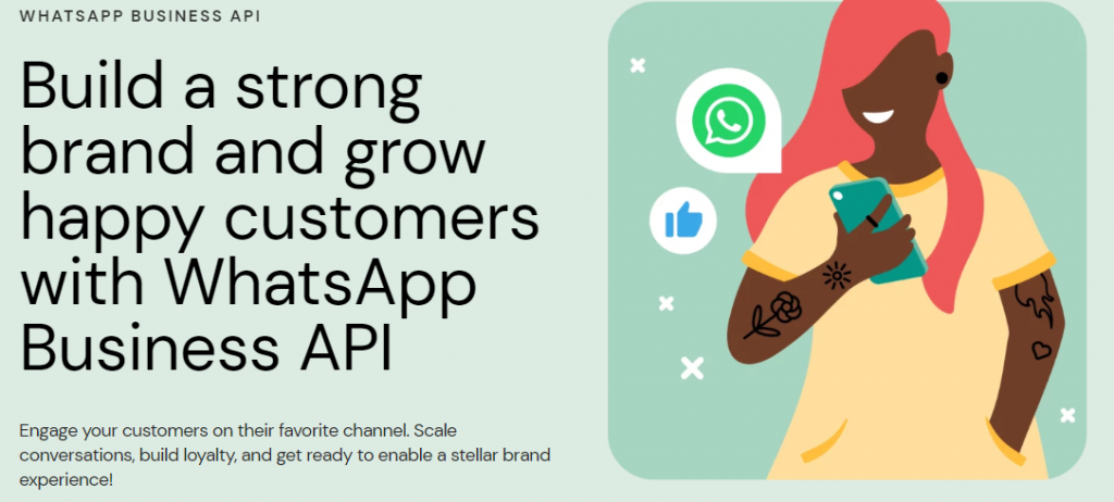 Sinch's WhatsApp Business API- Website Page