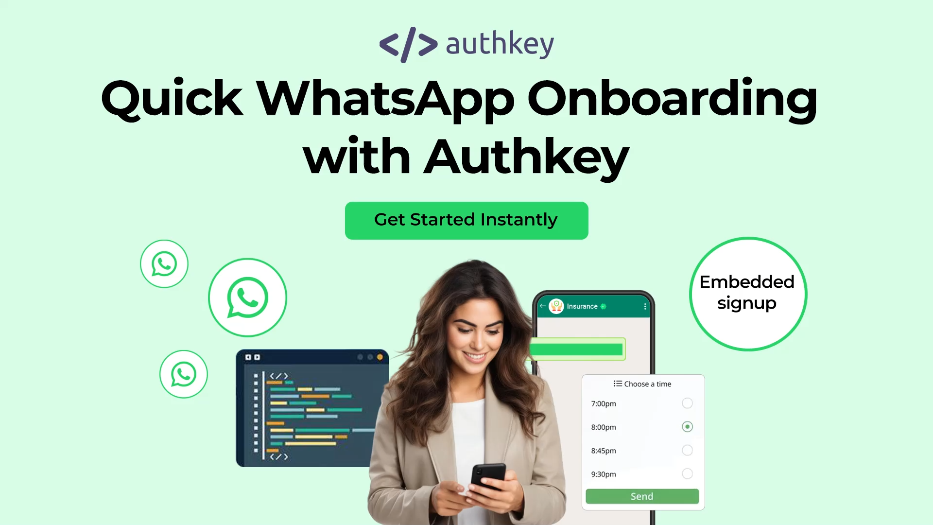 quick Whatsapp Onboarding with authkey