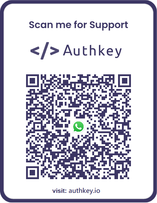 QR code widget. Customer can scan to chat with team on whatsapp.