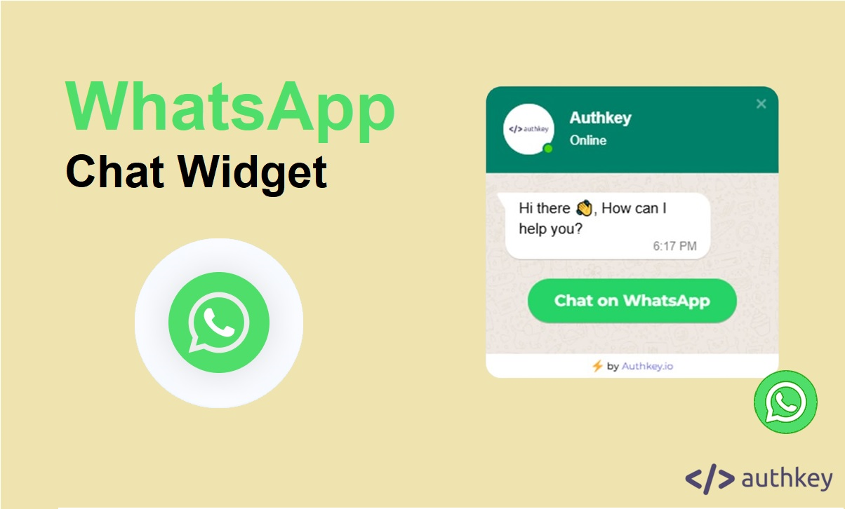 Authkey's WhatsApp Chat Widget