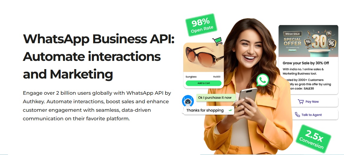 Authkey: WhatsApp Business API for marketing and transactional Notification