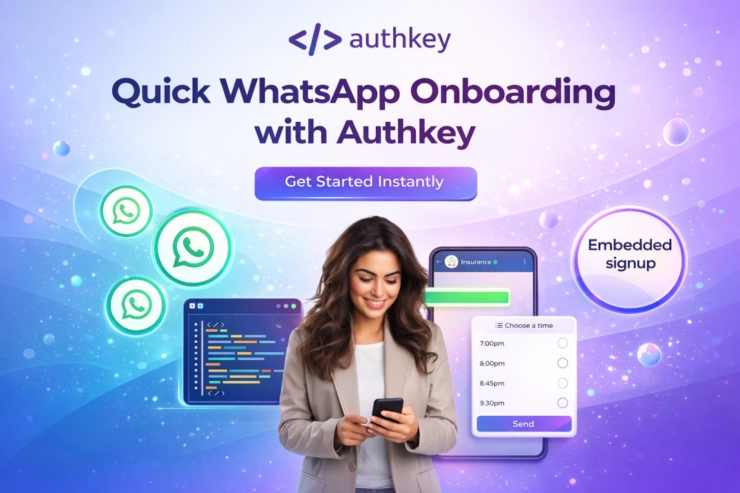 Quick WhatsApp Onboarding for sending WhatsApp Transactional messages.