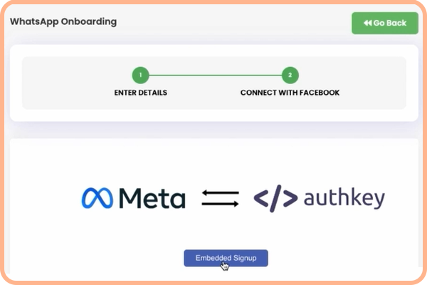 Embedded WhatsApp Onboarding