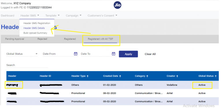 sms APi Services