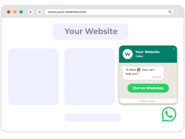 WhatsApp Chat Widget | Authkey.io